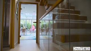 Hinged Clear Glass Door by Doors4UK [upl. by Mikel]