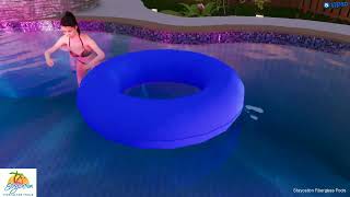 Staycation Fiberglass Pools  Skinner Family  Well Spring 16X40 [upl. by Llenreb]