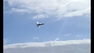 F22 raptor sonic boom low pass plane aviation f22raptor [upl. by Llerahc]