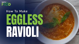 How To Make Eggless Ravioli  Easy Eggless Ravioli Recipe [upl. by Zeret690]