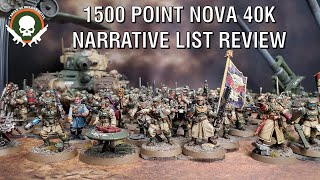 1500 Point Astra Militarum Narrative List Review 10th Edition [upl. by Rickie]