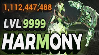 Endgame HARMONY Build  Billion Damage vs Level 9999 Warframe [upl. by Nho]