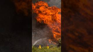 Airport fire in OCs Trabuco  Trabuco Canyon fire [upl. by Spada520]