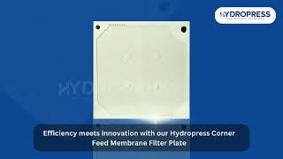 HYDRO PRESS INDUSTRIES ™ Membrane Filter plate [upl. by Nyvek]