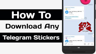 How To Download Telegram Stickers  Telegram bot [upl. by Kcid]