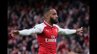 First Premier League Goal from Lacazette vs Leicester City [upl. by Itnavart275]