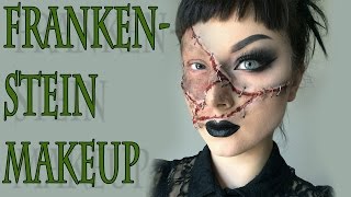 FRANKENSTEIN Halloween Makeup Tutorial [upl. by Atterys]