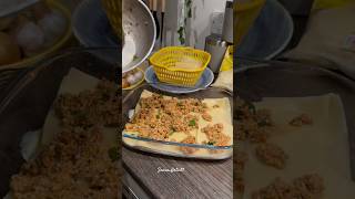 Lasagne recipe  Lasagne making  baking shorts youtubeshorts recipe baking [upl. by Etaner30]