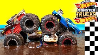 HOT WHEELS MONSTER TRUCKS EPIC MUD FREESTYLE CHAMPIONSHIP 2019 [upl. by Ayhtak112]