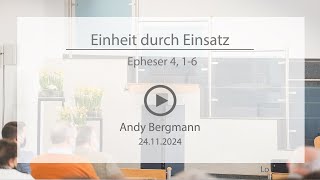 Einheit durch Einsatz  Andy Bergmann [upl. by Selestina]