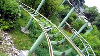 Donderstenen front seat onride HD POV Avonturenpark Hellendoorn [upl. by Nyrrad903]