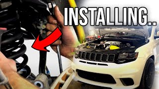 Installing Eibach Lowering Springs on a Jeep Trackhawk NOT YOUR AVERAGE TUTORIAL [upl. by Tommy]