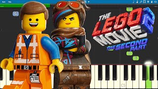 LEGO Movie 2  Catchy Song  EASY Piano Tutorial [upl. by Gulick397]