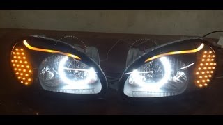 DAEWOO LANOS HEADLIGHTS 3 [upl. by Nauaj]