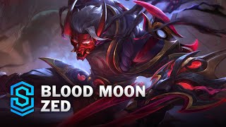 Blood Moon Zed Skin Spotlight  League of Legends [upl. by Dirgis]