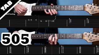 505  Arctic Monkeys  Guitar TAB  Lesson  Tutorial [upl. by Akcire522]