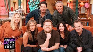 James Corden Visits the Cast at the Friends Reunion [upl. by Nannarb]