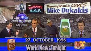 ABC World News Tonight with Peter Jennings Complete Broadcast 10271988 📺 🌐 [upl. by Iney]