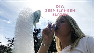 Bellen blazen met extra fun factor zeepsop slangen maken [upl. by Becka]