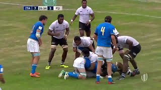 World Rugby Nations Cup  Asaeli Atunaisa scores try from long range [upl. by Kain]