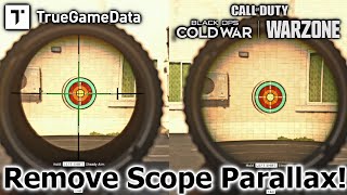 Make Cold War Optics Way Better Remove Scope Parallax WARZONE TIP [upl. by Carper]