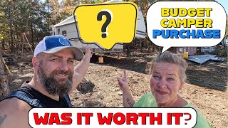 CAMPER ON A BUDGET MOVING THINGS AROUND RV LIVING Tiny house homesteading cabin tractor cabin [upl. by Ecidna293]