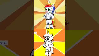 Unicorns Big Transformation  Side by Side  Animation Meme boyanddragon shorts [upl. by Itnahsa]