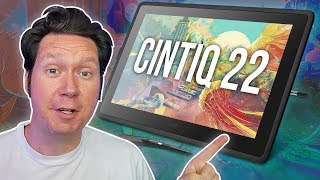 Wacom CINTIQ 22  Drawing Tablet Review [upl. by Aronoh]