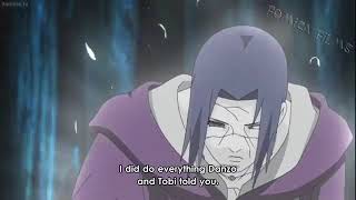 Itachi stops the reanimation justu and itachi dies saying his farewell to sasuke [upl. by Ahsekin642]