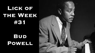 Lick of the Week 31 Bud Powell ii V I Lick [upl. by Rennie]