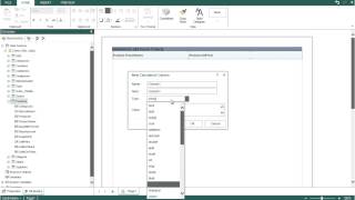 Creating Calculated Column in Web Designer  Shot on version 20151 [upl. by Notsej]