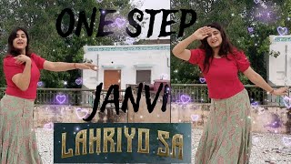 lahriyo sa  Rajasthani song  Dance cover by janvi  one step [upl. by Trebloc]