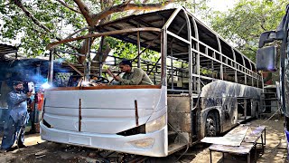 Handmade Passenger Sleeper Bus Manufacturing Factory  Amazing Process Of Bus Making [upl. by Alleris]