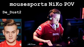 4228 mousesports NiKo playing dedust2 03032016  CSGO POV Highlight [upl. by Gavrila]