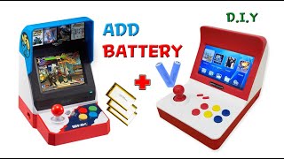 NEOGEO mini amp RETRO ARCADE Battery Add DIY [upl. by Spevek]