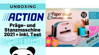 💙 SIE IST DA Die neue Stanzmaschine 2021 von Action  Review Test amp Tipps  Pandalina Crafting 💙 [upl. by Leimaj]