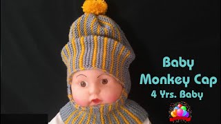 Baby MONKEY CAP  4 Yrs Boy  Design428 Hindi Jasbir Creations [upl. by Medovich]