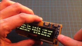 Arduino based portable altimeter amp weather station with PICTIVA OLED display  PCB version [upl. by Ordnazil156]