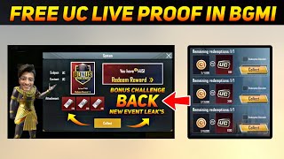 😍FREE 1000 UC LIVE PROOF INDIA BONUS CHALLENGE IS BACK IN BGMI HOW TO ACTIVATE INDIA BONUS CHALLENGE [upl. by Neu]