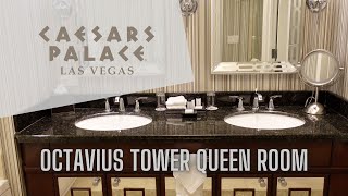 Caesars Palace Las Vegas Octavius Premium Queen Room Tour [upl. by Naashom]