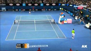 Australian Open 2012  Final  Djokovic vs Nadal  Outstanding Backhand HD [upl. by Aplihs]