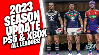 Updated 2023 Rugby League Live 4 NRL teams for PS5 amp Xbox  Super League [upl. by Kelam764]