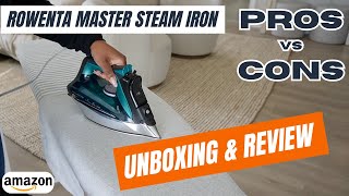 Rowenta Pro Master Steam Iron Review amp Unboxing in under 2 minutes  Amazoncom [upl. by Atilrac]