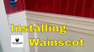 Installing Premade Wainscot Panels [upl. by Laud]