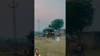 Tractor ki speed 🎇 NishuDesawal tractor stand desi automobile stunt video [upl. by Lemhaj]