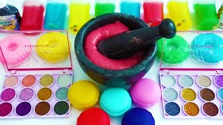 RAINBOW Slime🌈 Mixing random into Slime I Making Slime Mixing Glitter [upl. by Enaerb]