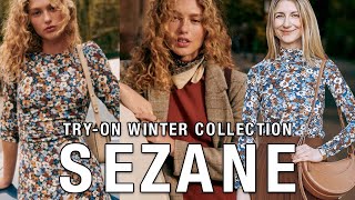 SEZANE Tryon Haul WINTER Collection 2023 Review Themis Dress Haby Blazer Felix Jumper Claude Bag [upl. by Laehcim]