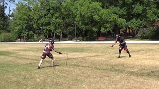 Whip Sparring 2  10 June 2018 Sopot  Poland  bullwhip 8ft [upl. by Torres]