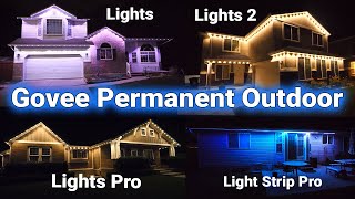 Govee Permanent Outdoor Lights What Set is Best For Your Home [upl. by Atinot]