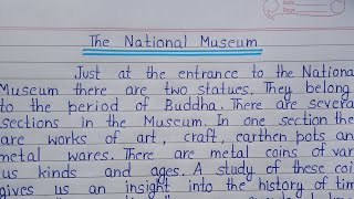 Essay on The National Museum in English  Paragraph on The National Museum in English [upl. by Enaxor]